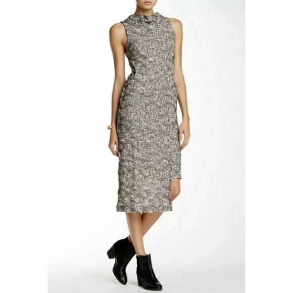 Free People Dresses & Skirts - Free People Cora Asymmetric Midi Sweater Dress size S